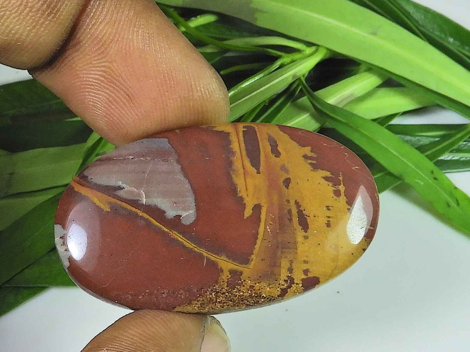 22X40X05MM Natural Noreena Jasper Oval Cabochon Loose Gemstone 47Cts