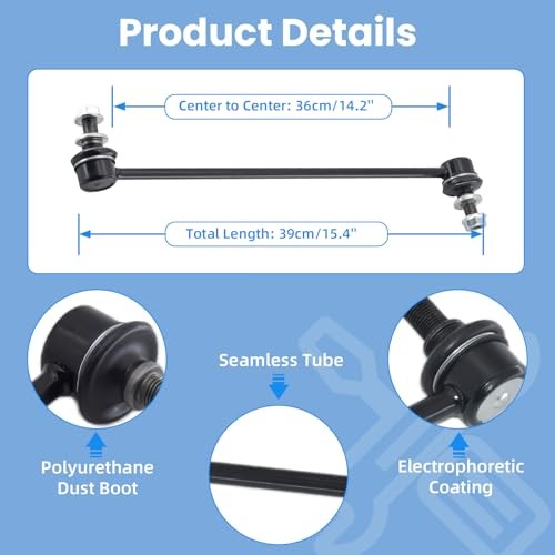 2Pcs K750043 Front Sway Bar Link for 2010-2019 Lexus CT200h, HS250h, K750043 X2
