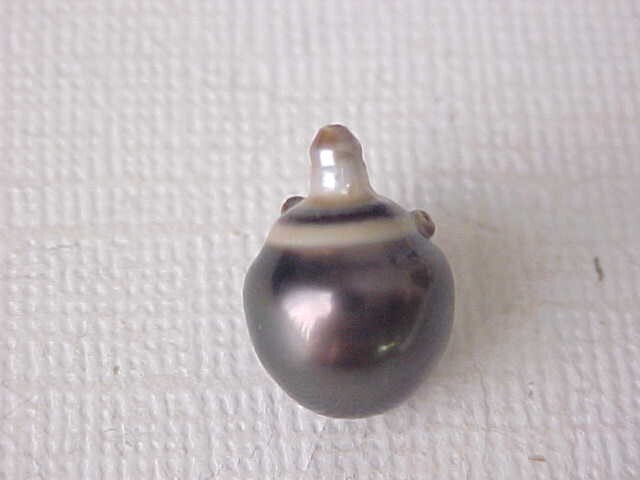 10.2MM X 14MM AAA GENUINE TAHITIAN PEARL HALFDRILLED #243