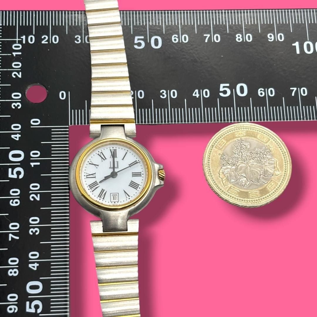 Excellent Condition Working Item Dunhill Millennium Women’s Watch Roman Date Qua
