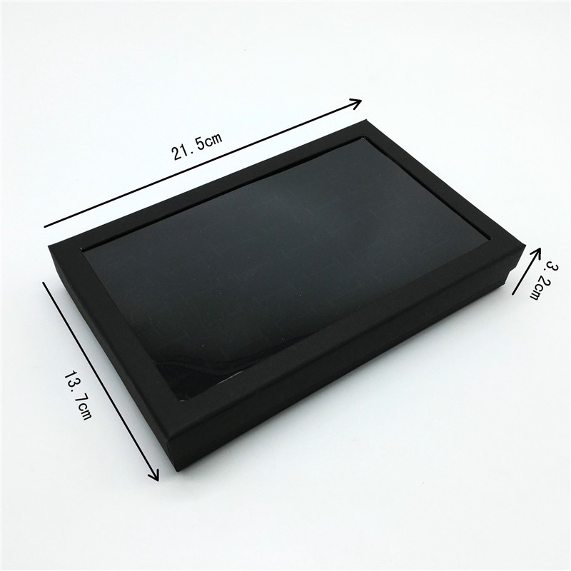 Jewelry Ring Organizer Case Tray Display Holder Earring Velvet Storage Box;;