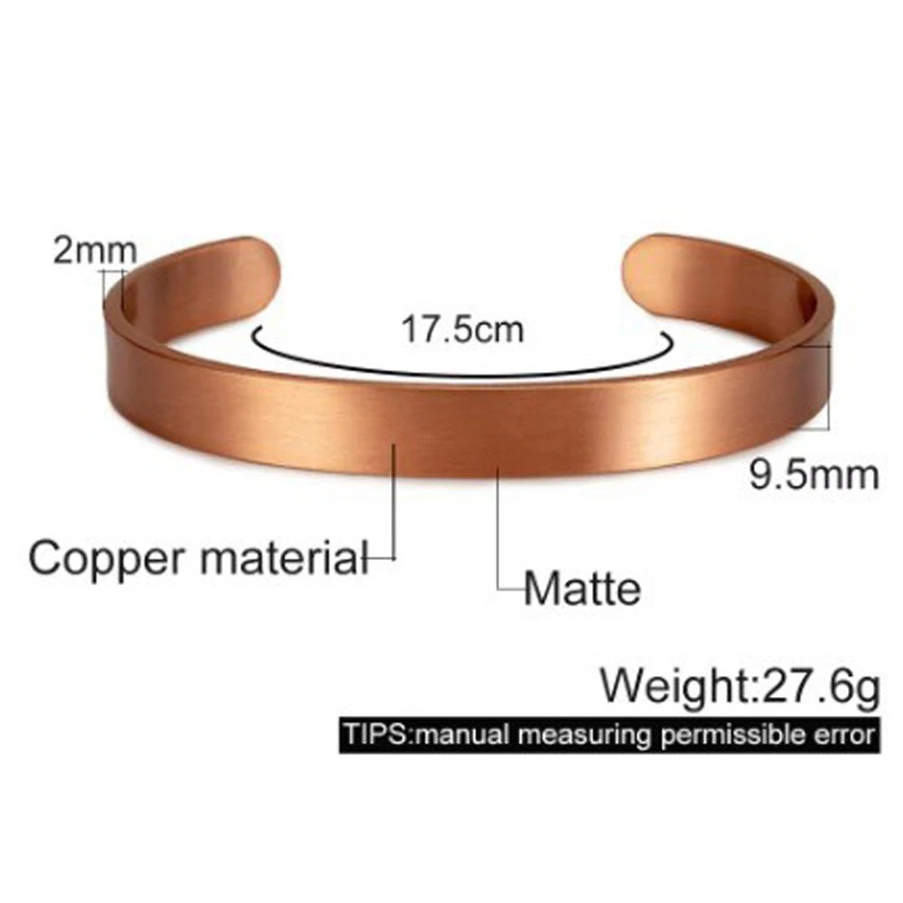Hand Forged 100% Pure Copper Bracelet. Solid Copper Arthritis Relief Bracelet.