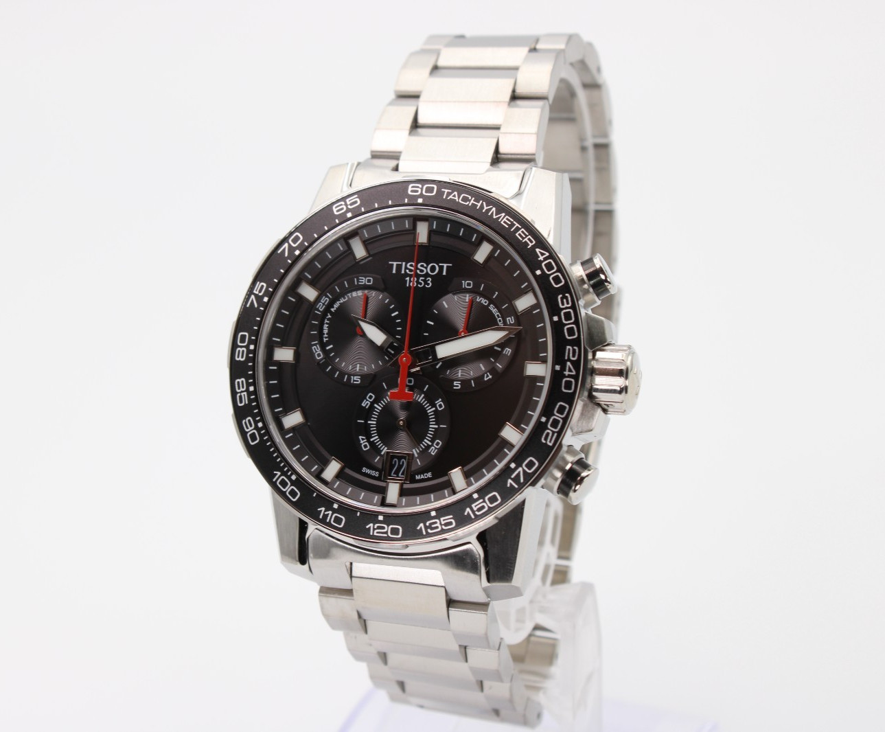 TISSOT Supersport Chrono T125.617.11.051.00 Quartz Black Dial Men’s Watch 45.5mm