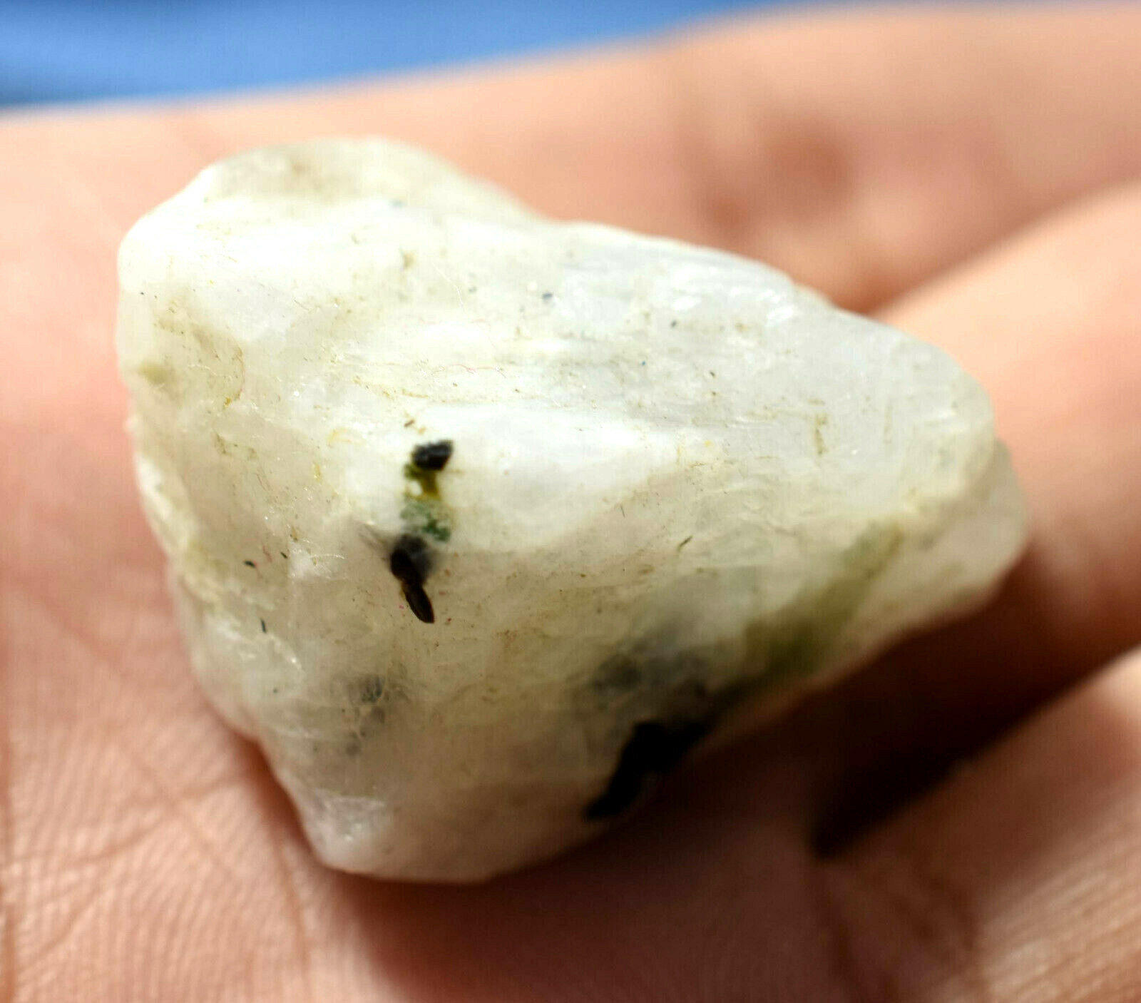 89.60 Ct Natural Fire Ceylon Moonstone Unheated Specimen Top Quality Rough