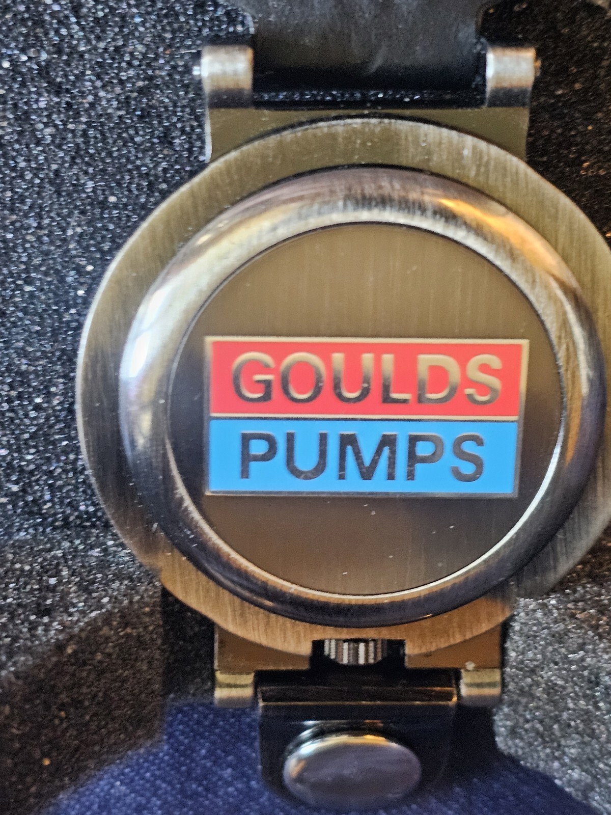 Goulds Pumps Pocket Watch In Display Tin *See Description*