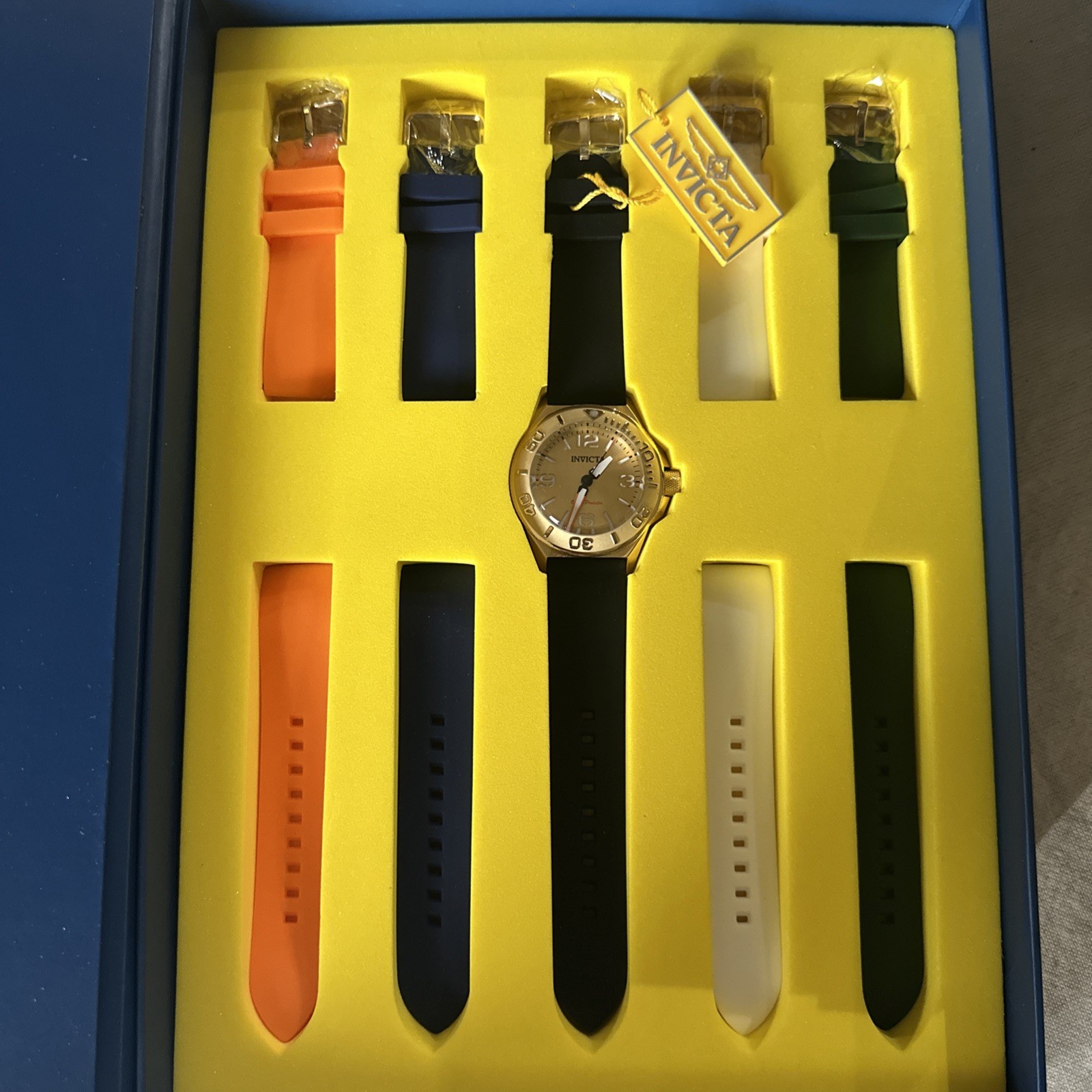 Invicta Ocean Predator 43mm, Black with Interchangeable Straps (49453) NEW!