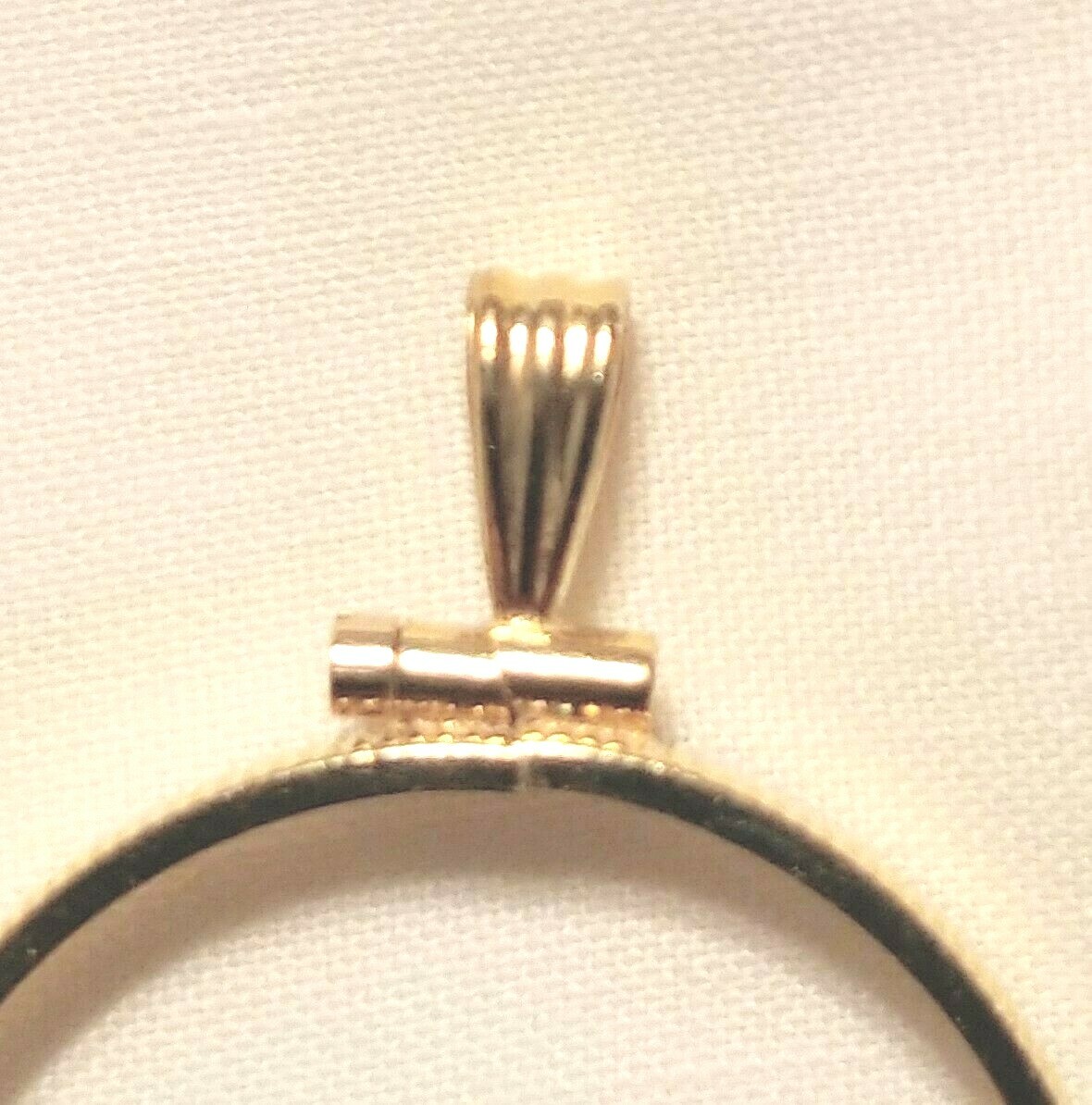 Fuller Findings Vintage Yellow Gold Filled Quarter Bezel Pendant set of two (2)
