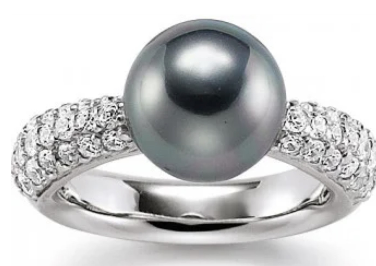 VIVENTY Ladies 925 Sterling Silver Ring with Imitation Pearl and Zircon (R 1)