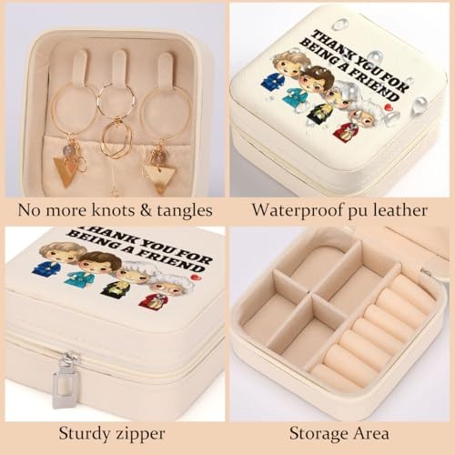 Golden Girls Merchandise, Travel Jewelry Case Box Organizer, Friendship Gifts