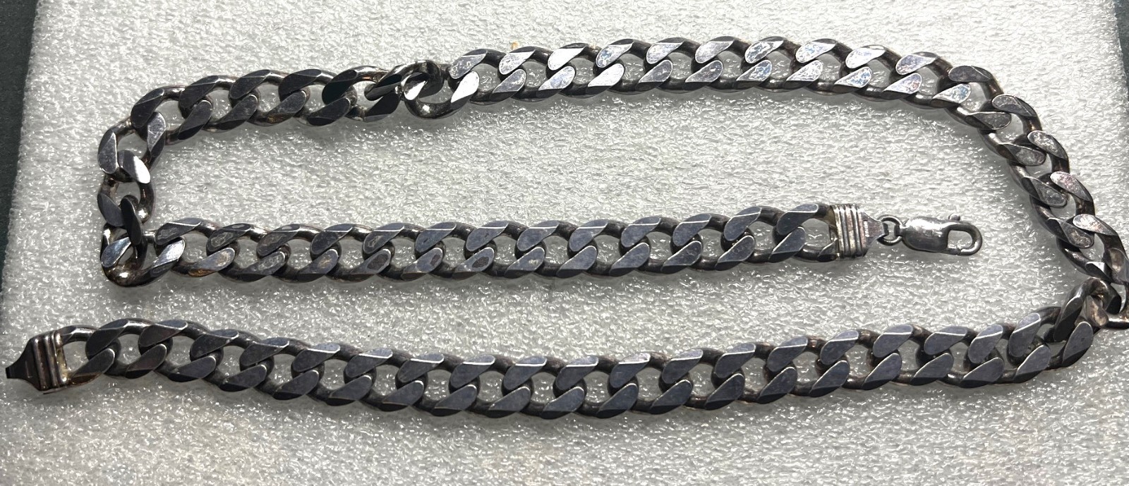 28″ Sterling Necklace Marked: STERLING .925 WT. 112.7 grams