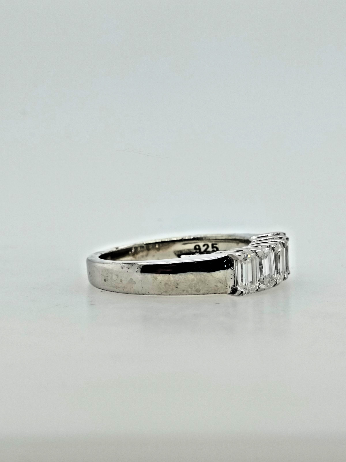 Sterling Silver Baguette Ring For Women Size 9