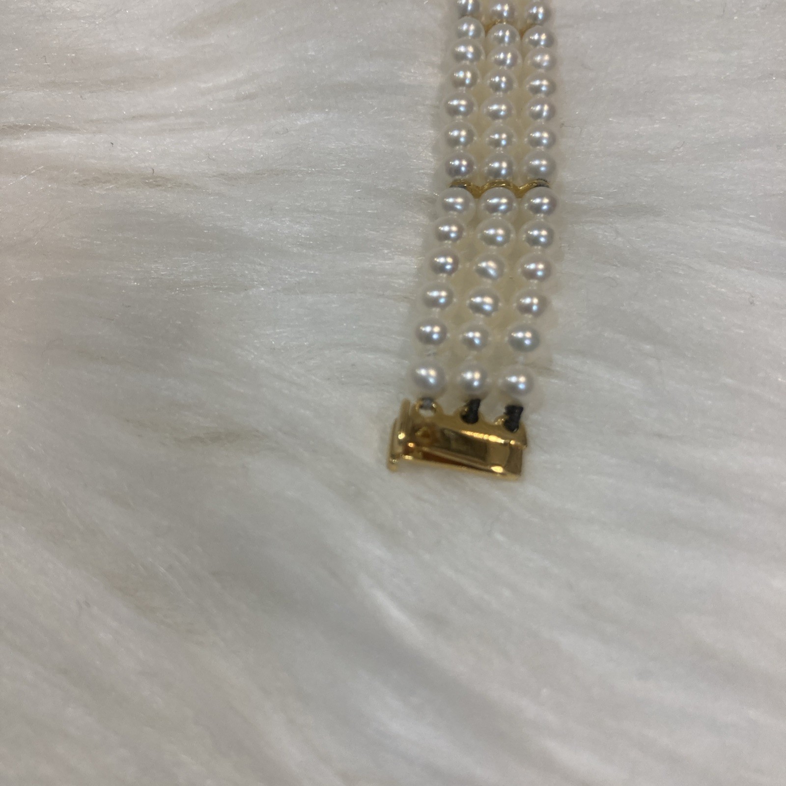 Nina Ricci Ladies Pearl Bracelet Watch Akoya S950 Quartz Battery Replaced 16cm