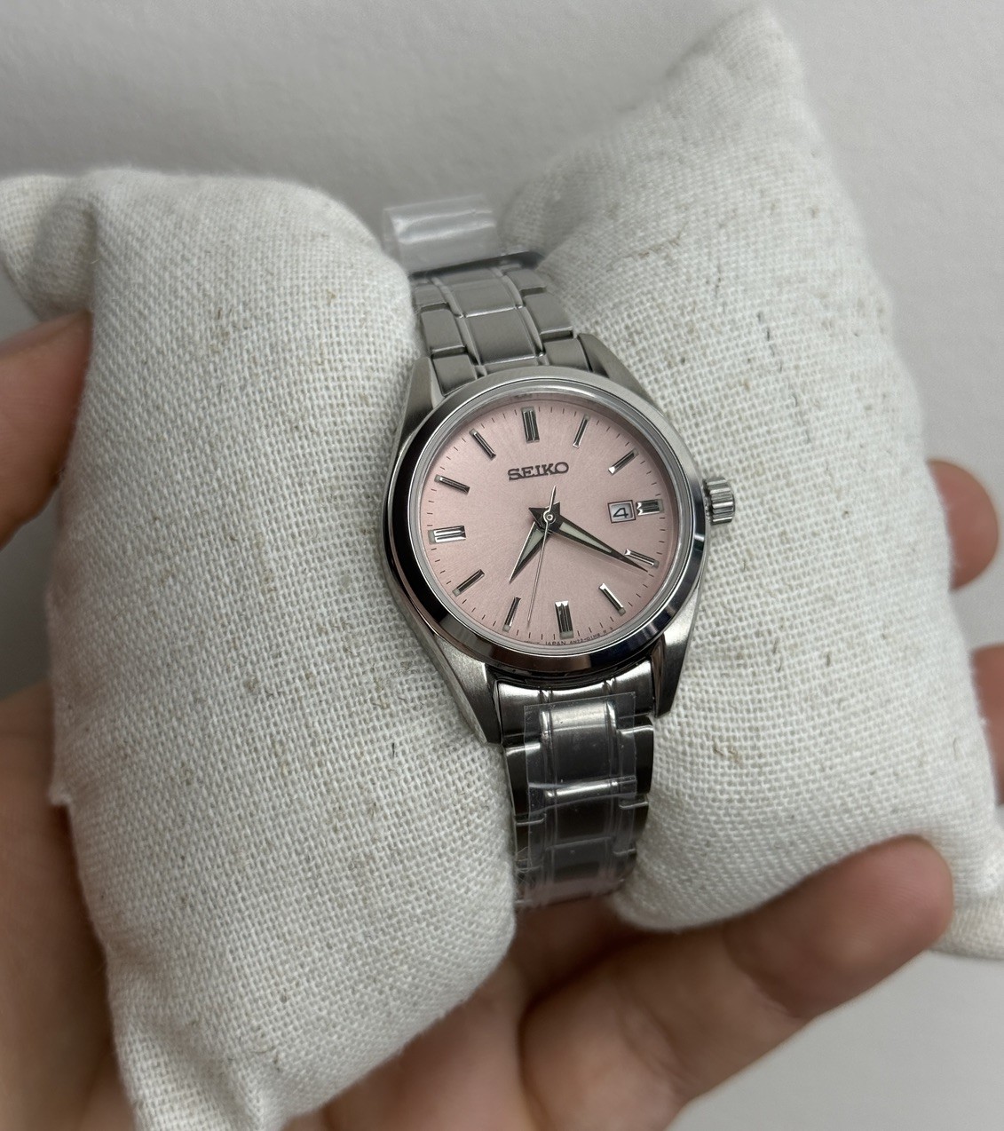 Seiko SUR529P1 Women’s Pink Quartz Watch Overseas Model New