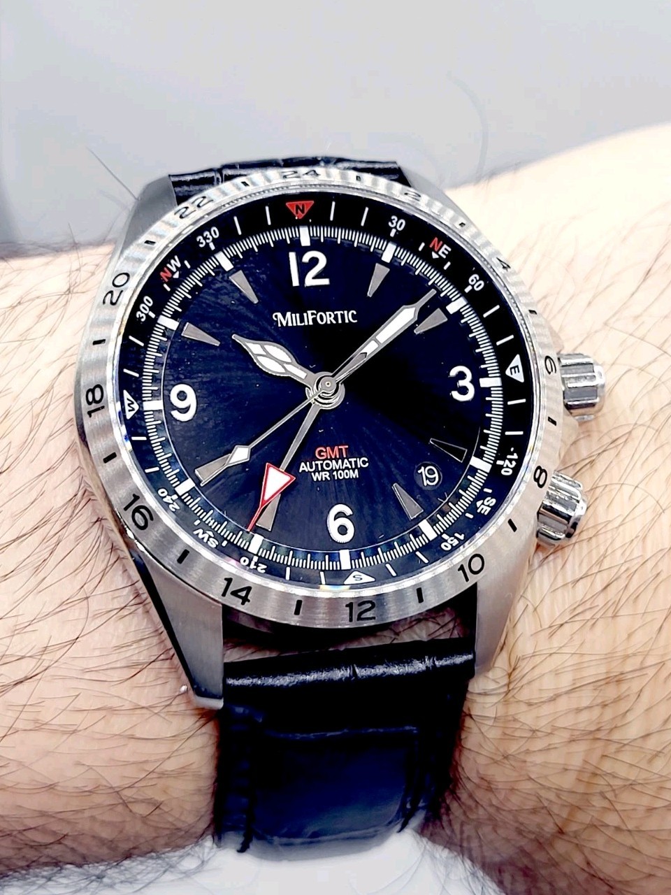 Milifortic S103 GMT Automatic Men Watch 40mm NH34 Seiko Movement Alpinist Homage