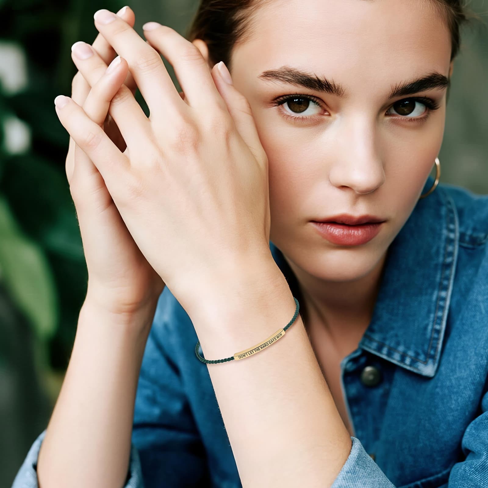 Don’t Let The Hard Days Win Saying Braided Wrap Bracelet For Son Daughter Gift