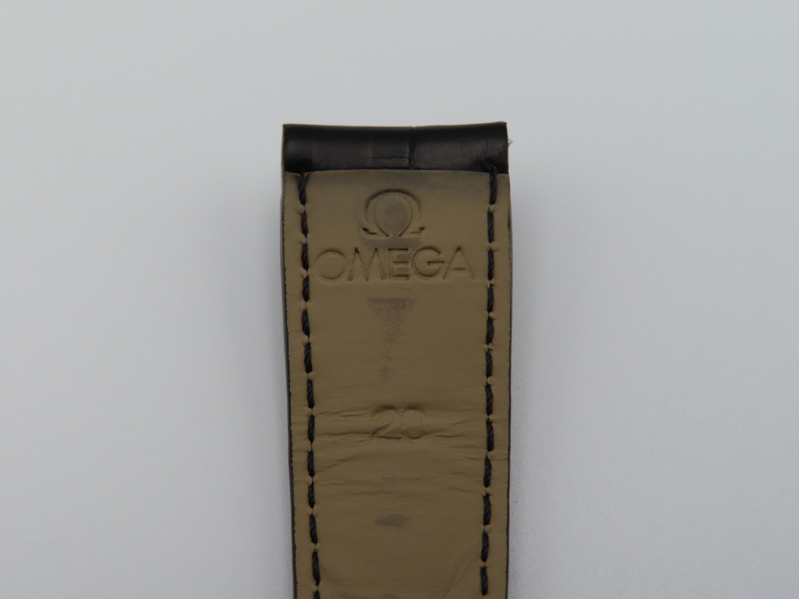 Omega Speedmaster ’57 Black Leather 20mm Strap w/ OEM Push-Button Deployant