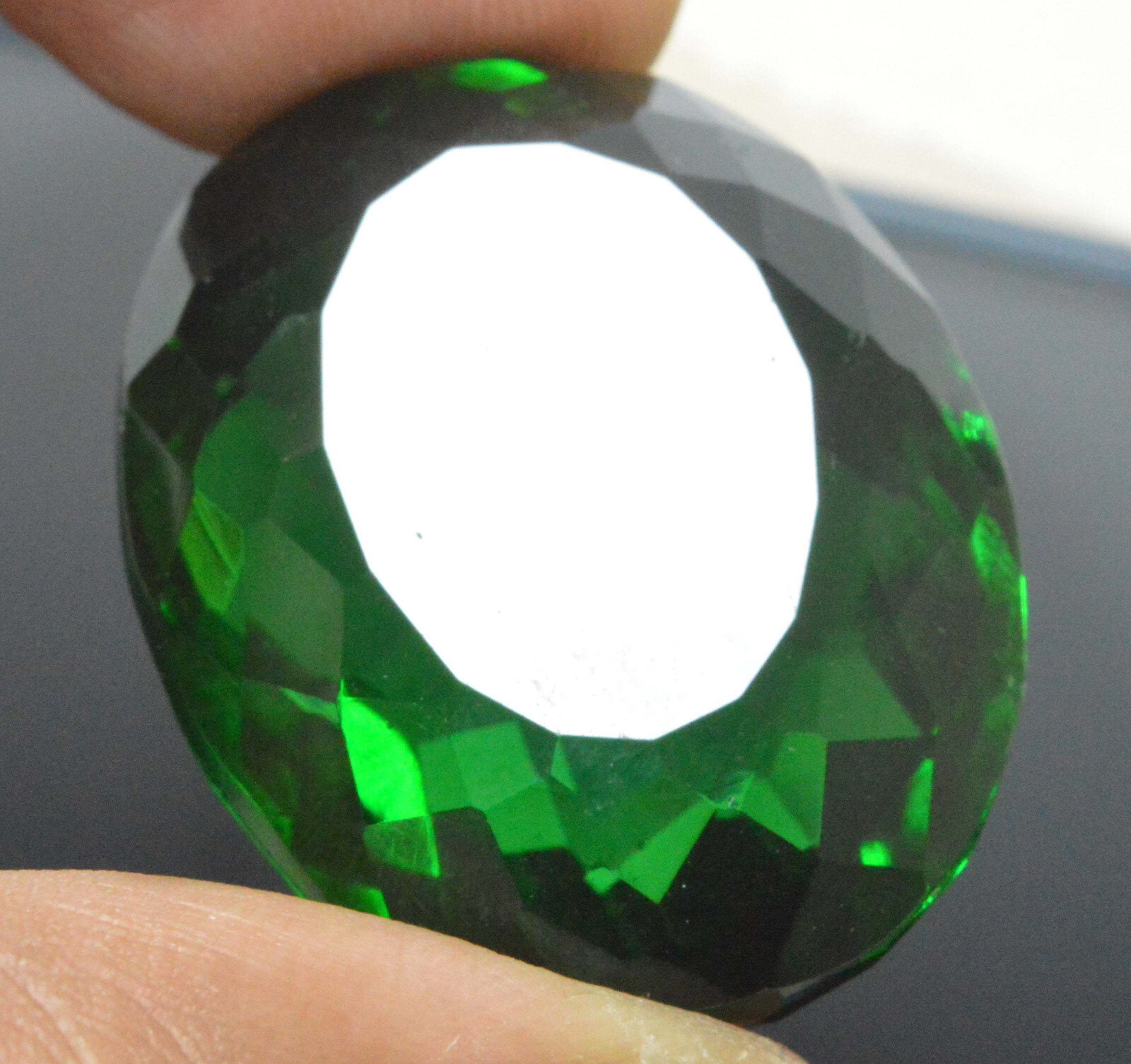 Natural 97.70 Cts OVAL Cut CERTIFIED Colombian Green Emerald Loose Gemstones