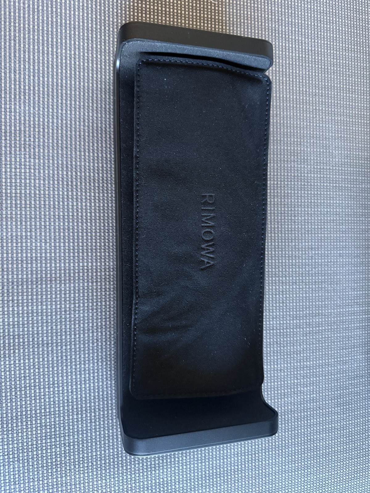 RIMOWA Aluminum Watch Case Black 3 Watch Travel Roll Case Germany Made NEW