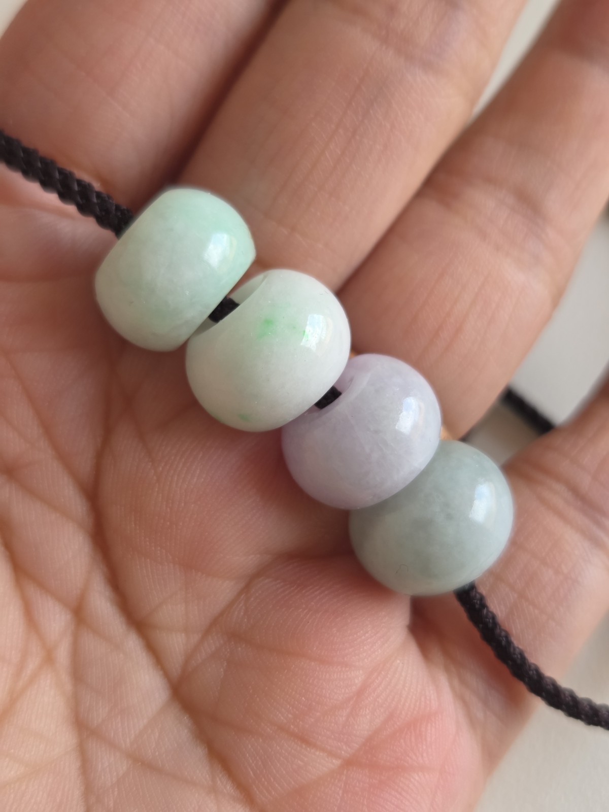 Natural Burmese Jade Barrel Charm Pendant Necklace