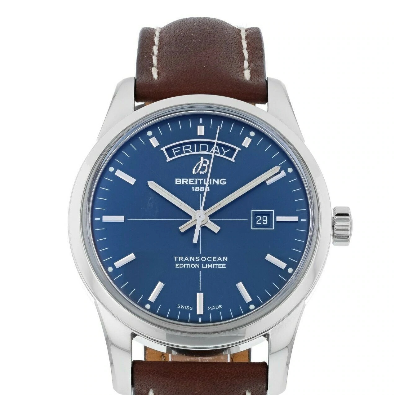 Breitling Transocean Day & Date ”Aurora Blue” Limited Edition of Only 1000 Pcs