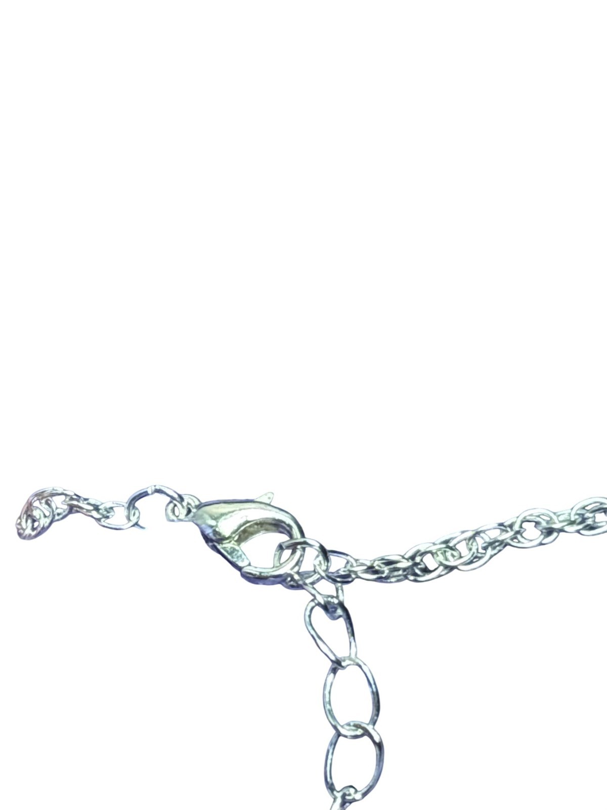 Lightweight Silvertone Rope Chain Necklace Lobster Clasp 30 – 33 inches Long
