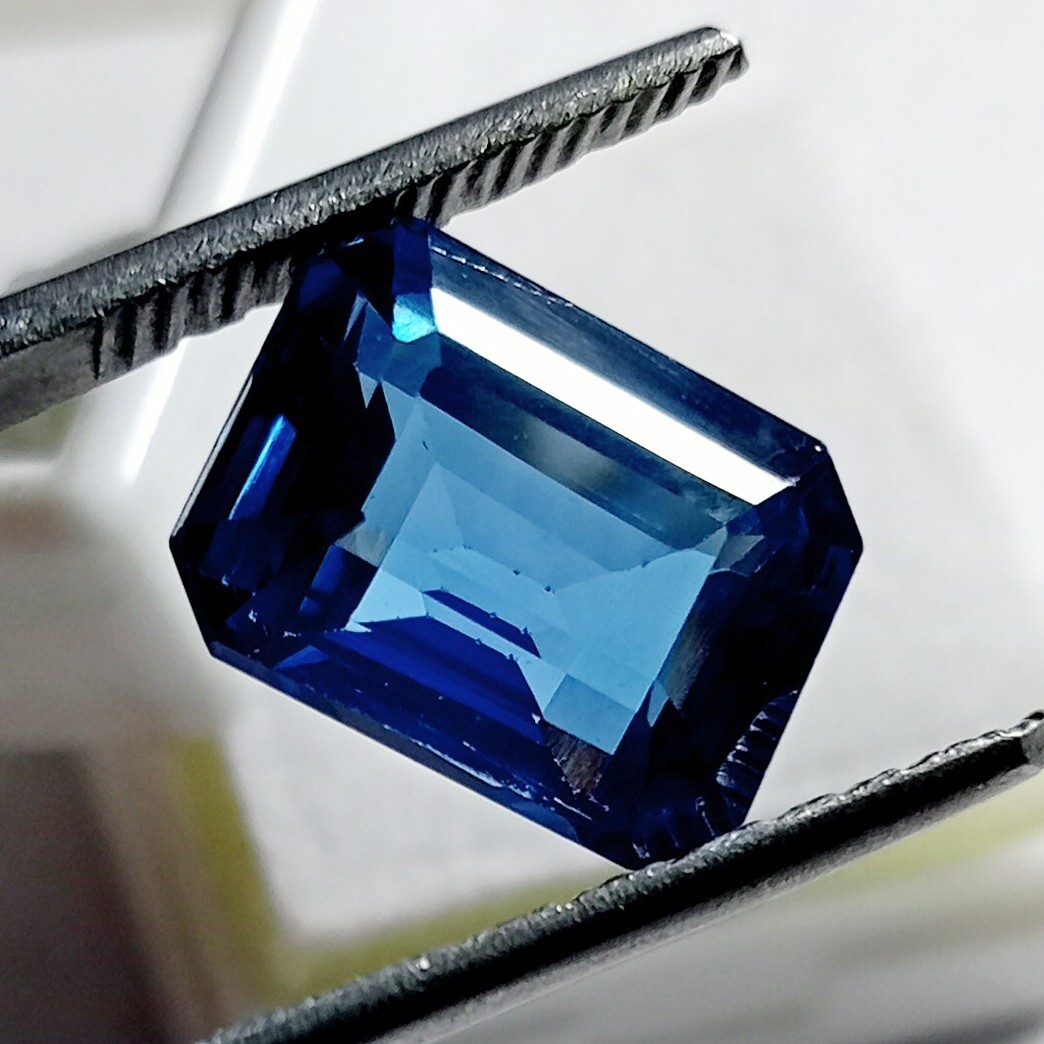 Natural Blue Aquamarine Emerald Cut Certified 10-12 Ct Stunning Loose Gemstone