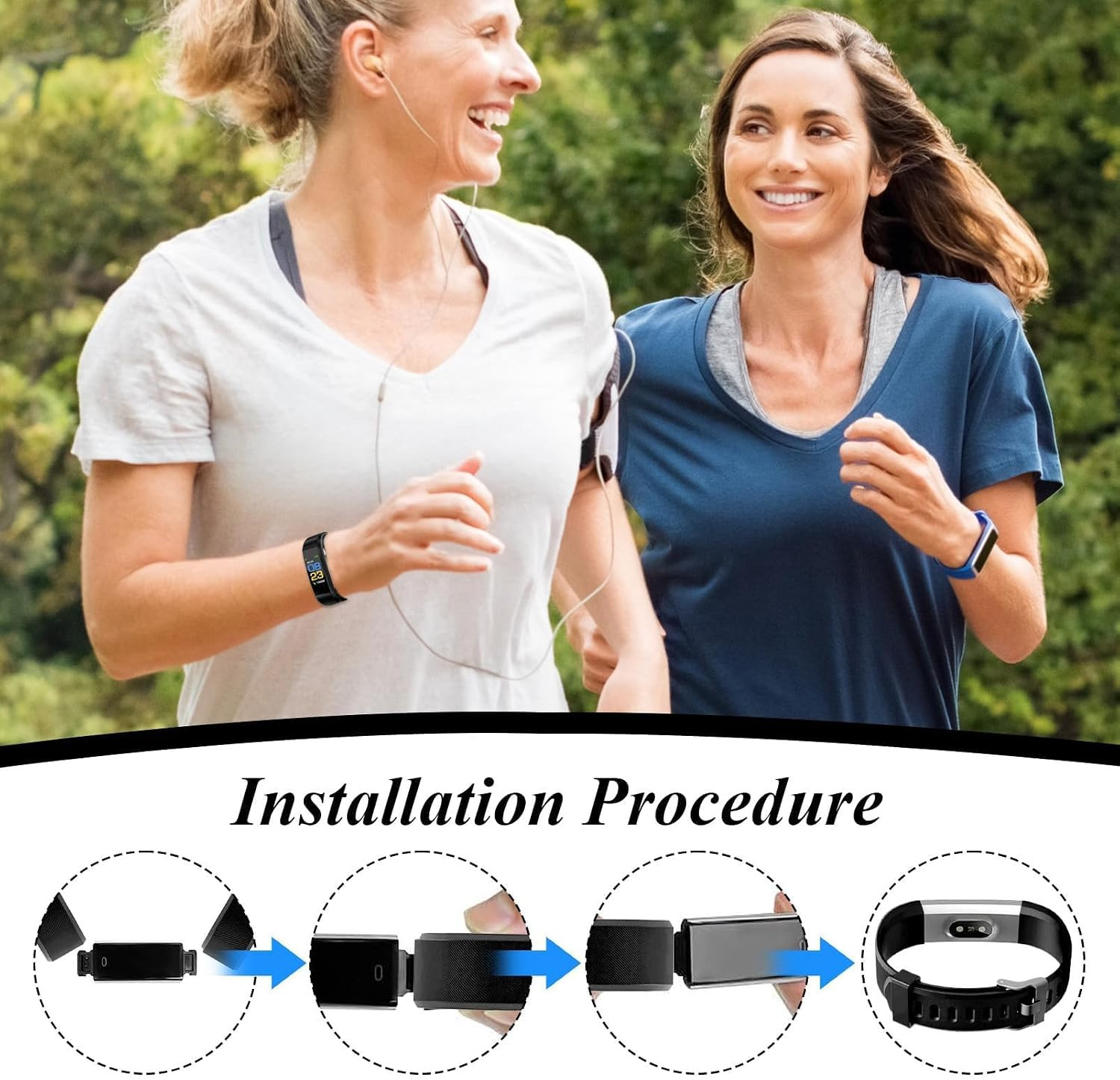 Watch Bands Replacement for Id115Plus HR, Very Fit Pro Activity Fitness Tracker