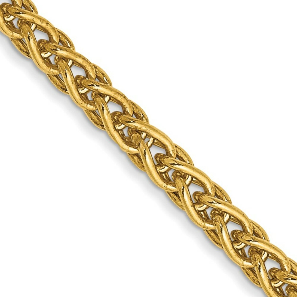 Spiga Link Pendant Chain – 14K Yellow and White Gold – 0.8mm, 1mm, 1.25mm, 1.65m
