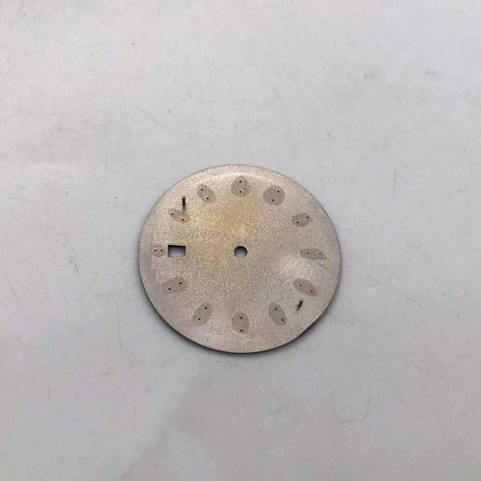 33.5mm Blue Watch Dial Face Plate Date @3 For NH35/NH35A Movement Replacement J