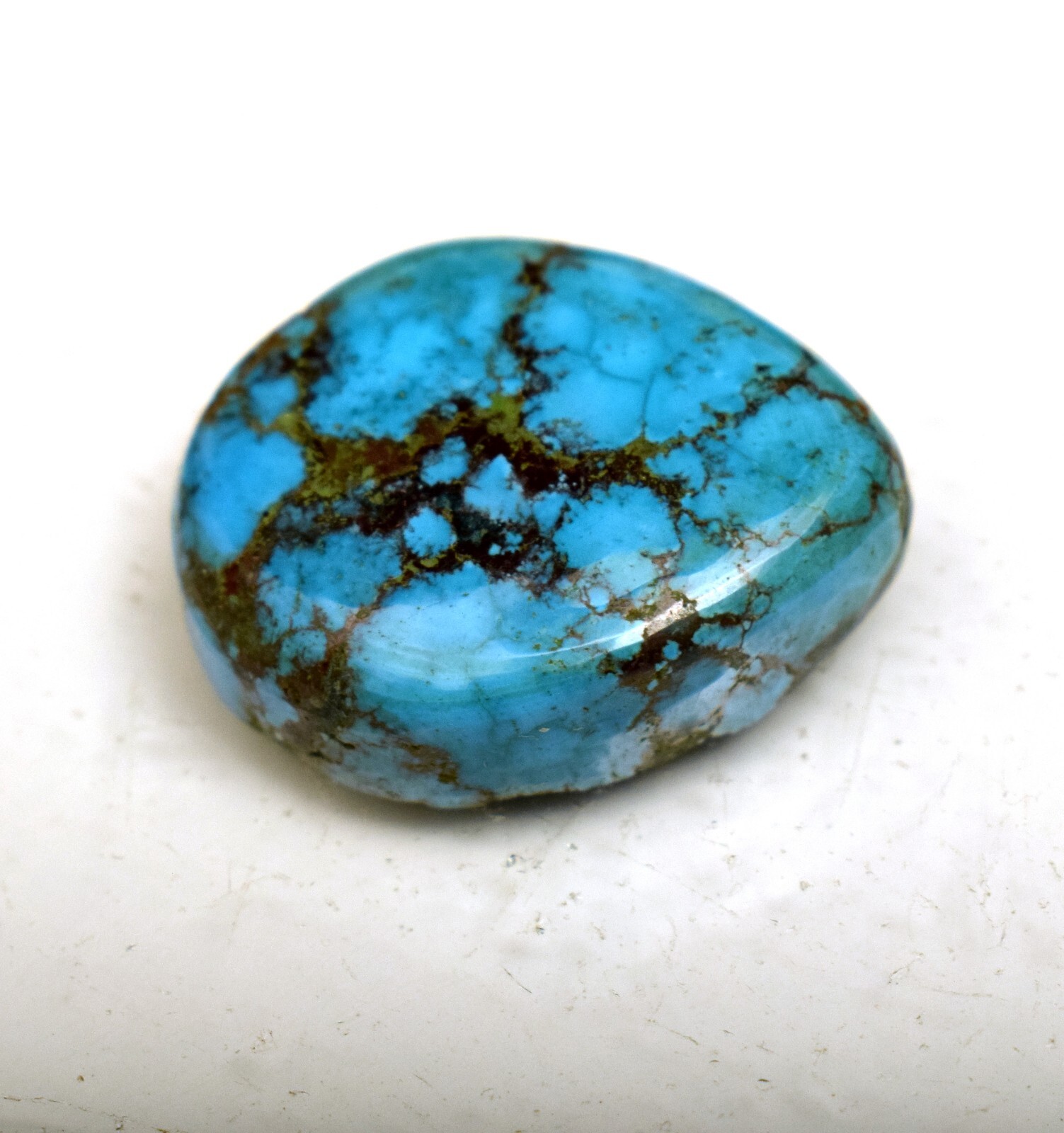 Natural Certified Blue Turquoise Cabochon 22.65 Ct Loose Gemstone