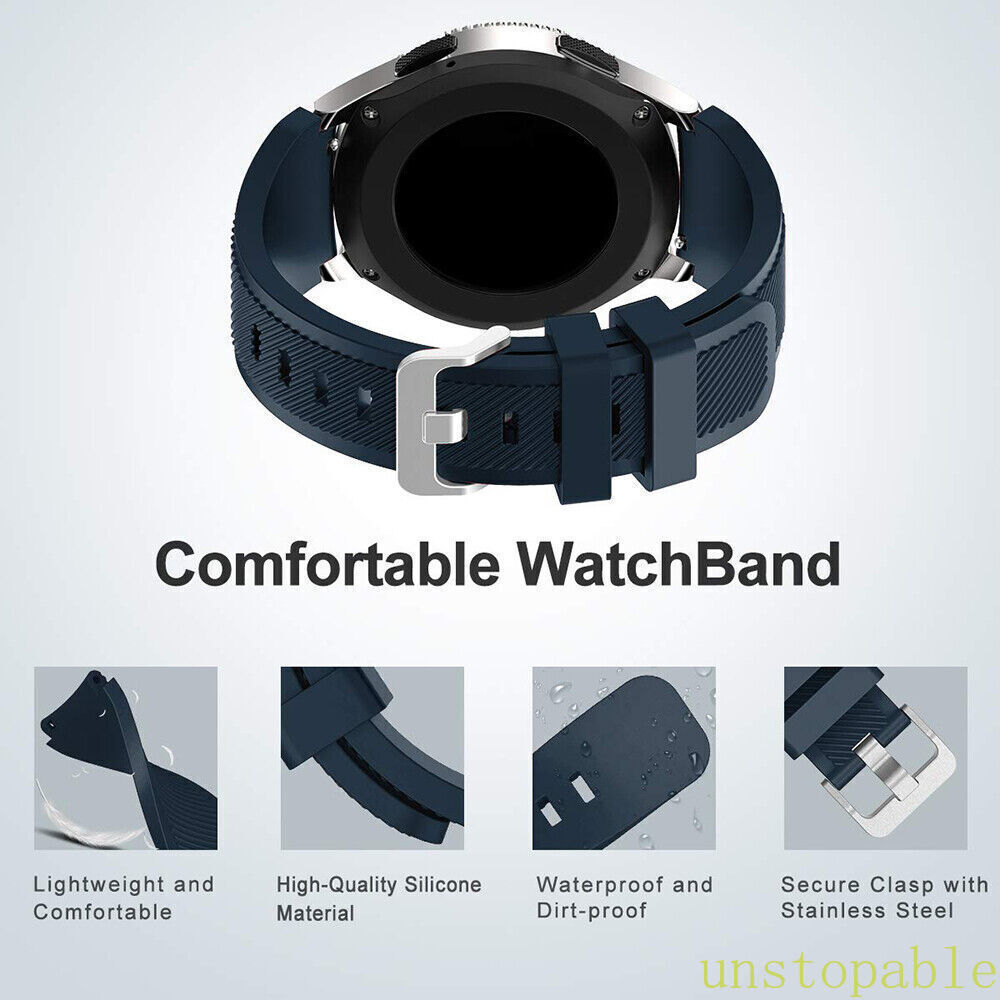 22mm Watch Band For Seiko Diver’s Watch Soft Rugged Silicone Quick Release Strap