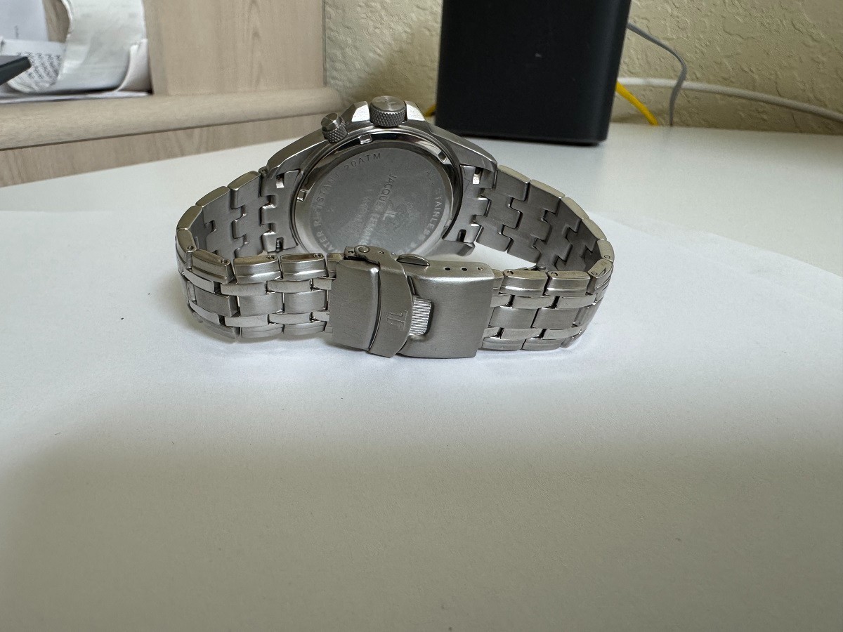 NOS Jacques Lemans F1 Digital Analog stainless steel watch 44mm