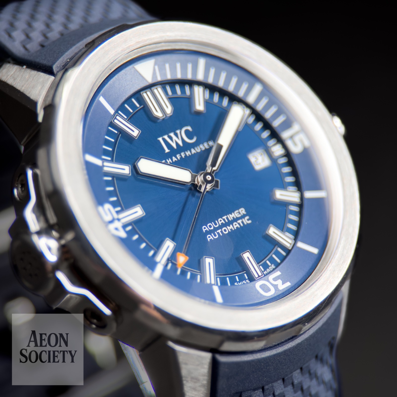 IWC Aquatimer Automatic Blue Dial Men’s Dive Sports Watch Full Set – IW328801