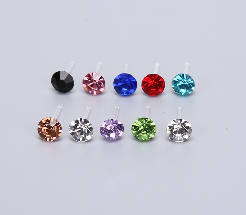 10Pairs/20Pairs Set Rhinestone Crystal Stud Earrings Small Earrings Jewe JdFkj