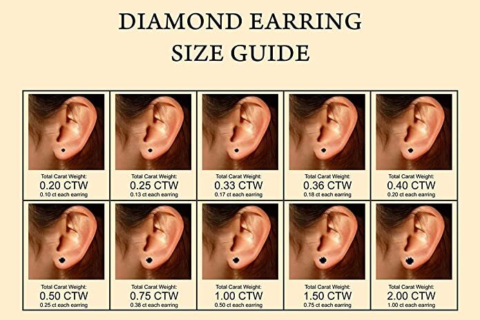 Black Real Diamond Stud Earrings For Womens & Mens 10K Gold (0.04ct – 0.50ct)