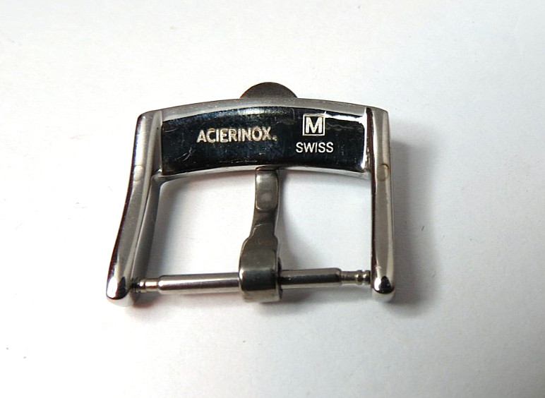 One New Omega Swiss Made Strap 20mm Buckle Silver Tone SS”