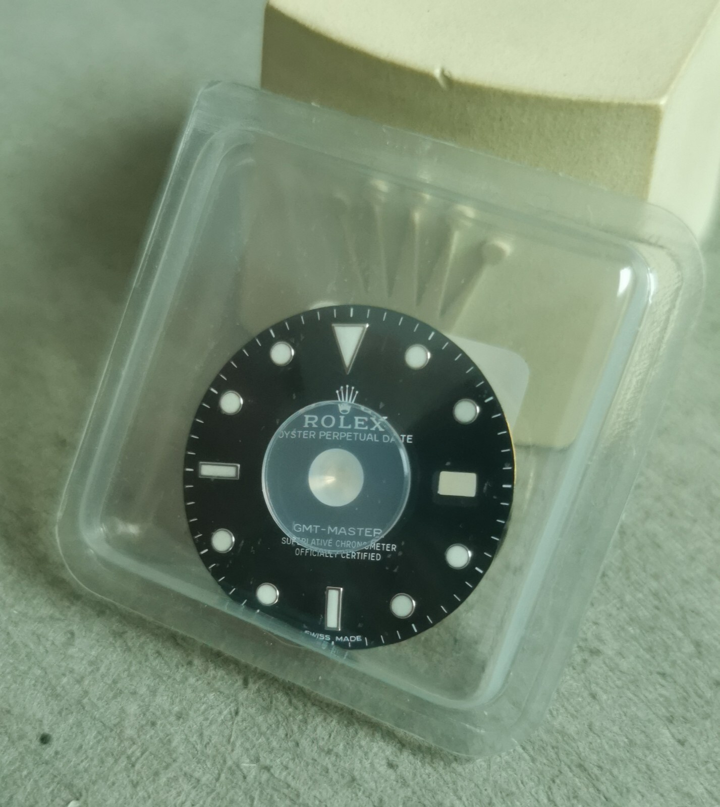 Rolex B13/16758-811-K1 Black dial Gmt Master 16700 complete hands set new
