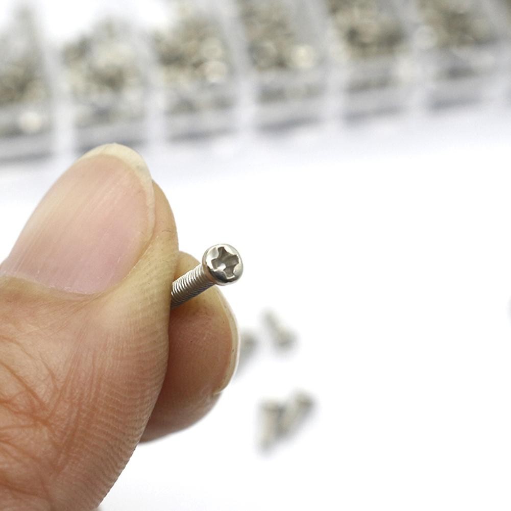 1Box Watch Back Case or Eyeglasses Silver Mini Screw 1.2mm 1.4mm 2.0mm Diameter