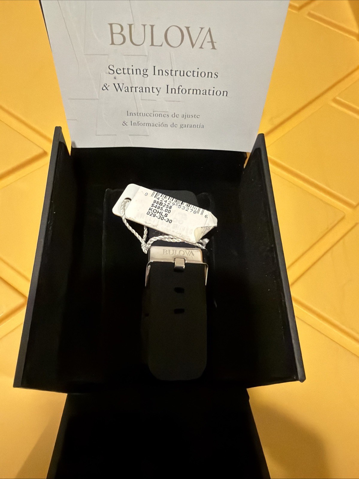 Bulova Men’s Watch 98B258 New In Box With Tags See Pictures