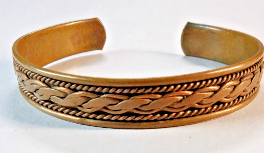 Pure Copper Bracelet Arthritis Pain Therapy Energy Cuff
