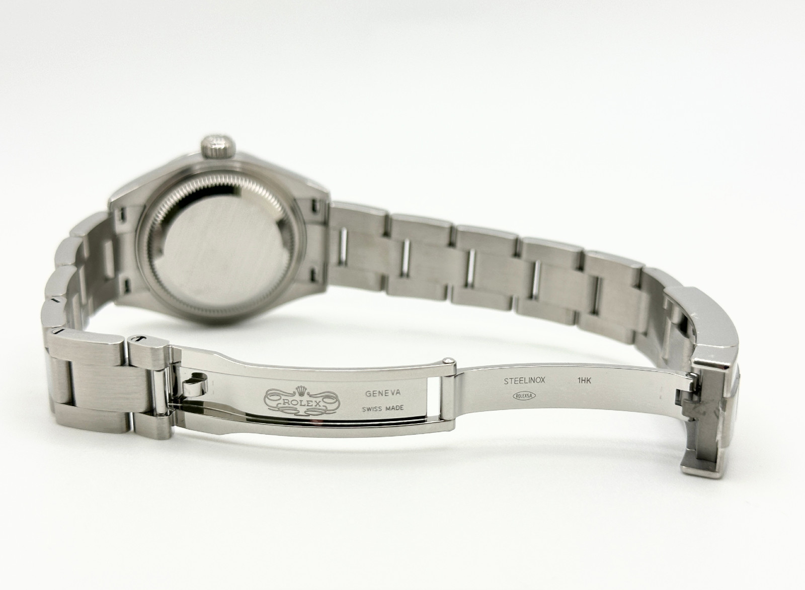 Brand New Rolex Ladies Oyster Perpetual 28 276200 PISTACHIO Dial Steel Full Set