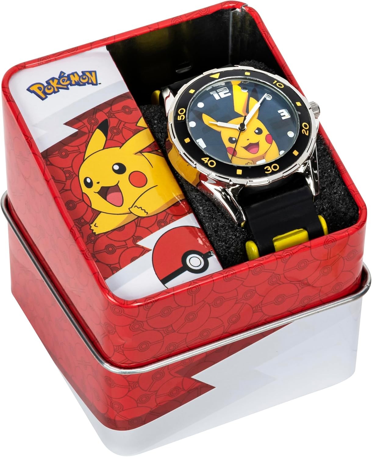 Accutime Pokemon Pikachu Analog Quartz Watch for Kids Boys Girls Adults