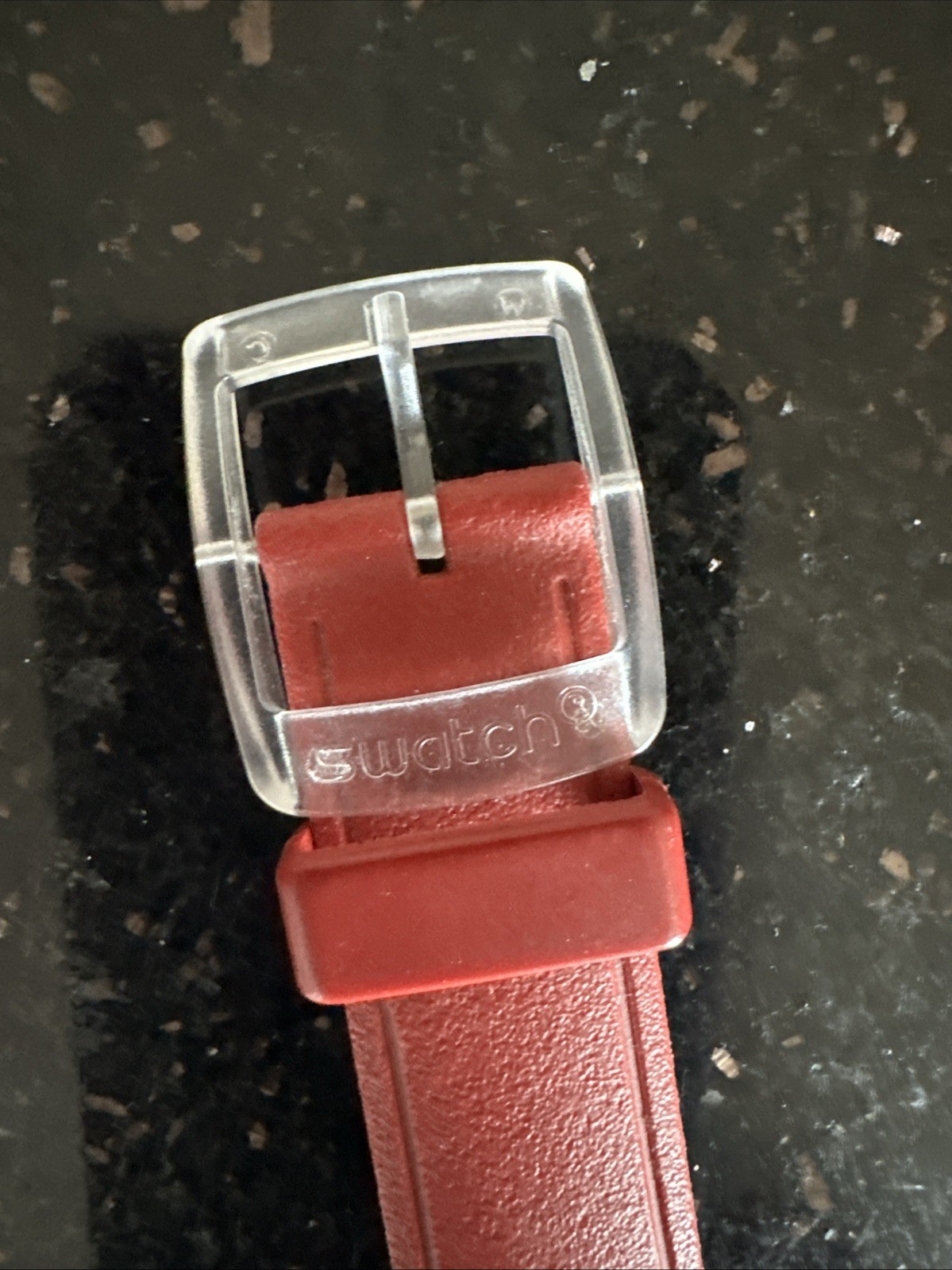 Swatch Jelly in Jelly “Ruby Touch” SUJK701 2007 New Red No Box Date Time Rare