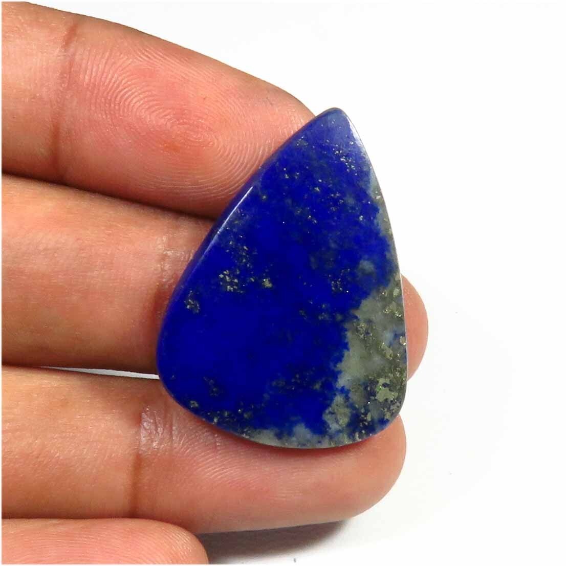 Natural Lapis Lazuli Gemstone 18cts Lapis Lazuli Pear Cabs 30x22x3mm LP-21