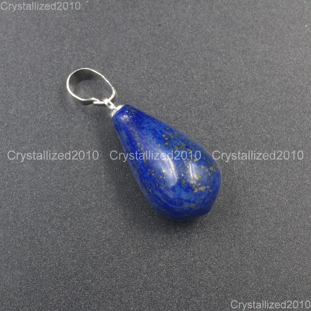 Natural Gemstones Drop Raindrop Reiki Chakra Healing Pendant Beads Assorted