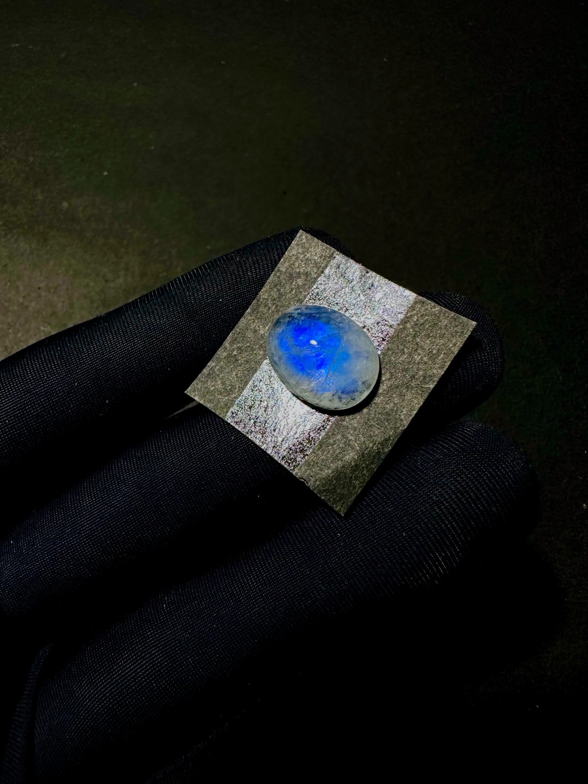 Natural Blue Fire Rainbow Moonstone, Flashy Moonstone, Cabs, 14x11MM, Loose Cabs