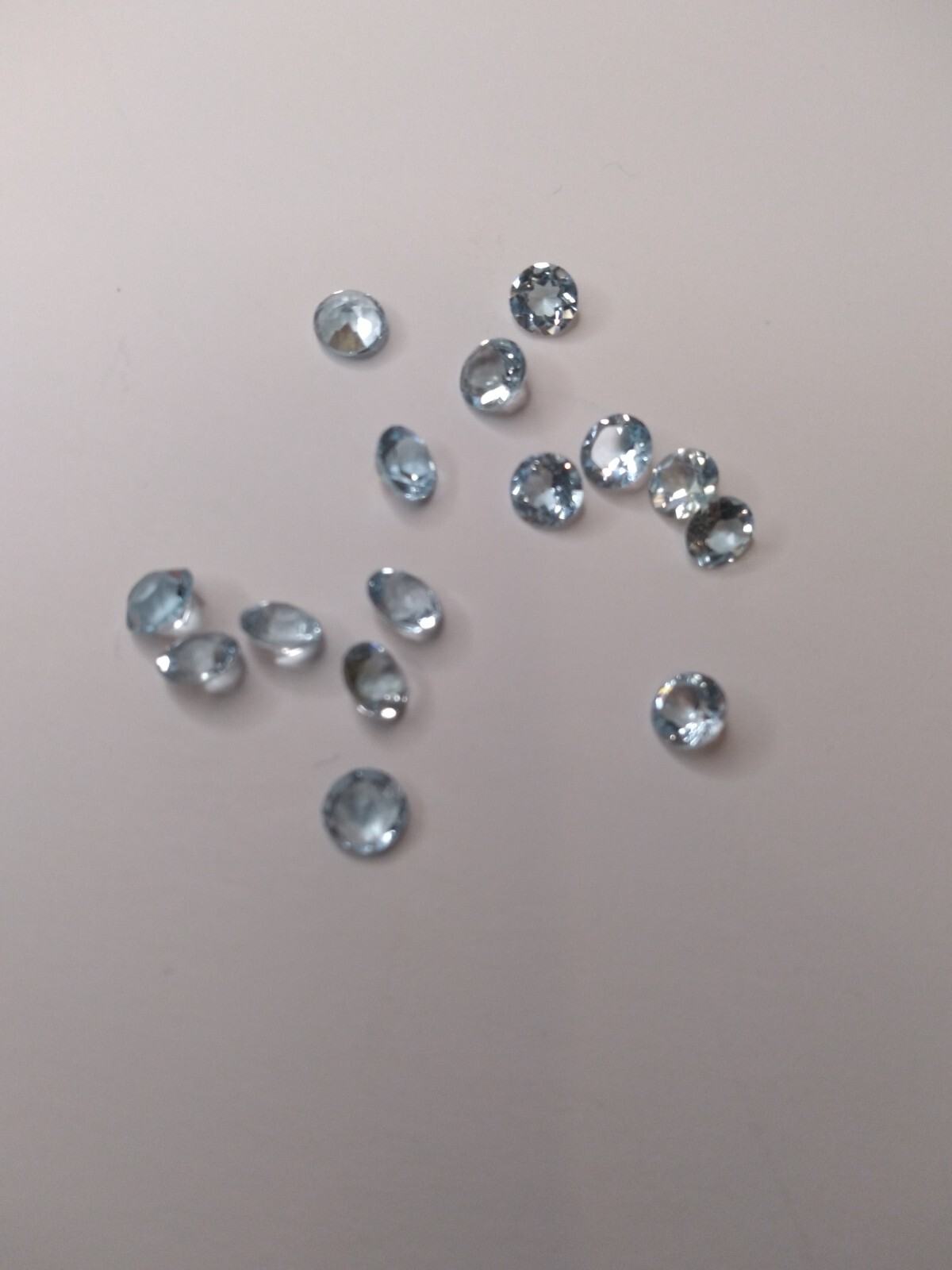 Genuine LiteBlue Topaz!Stunning Faceted Cut 5mm Round 0.57Ct. AAA Rated Quality