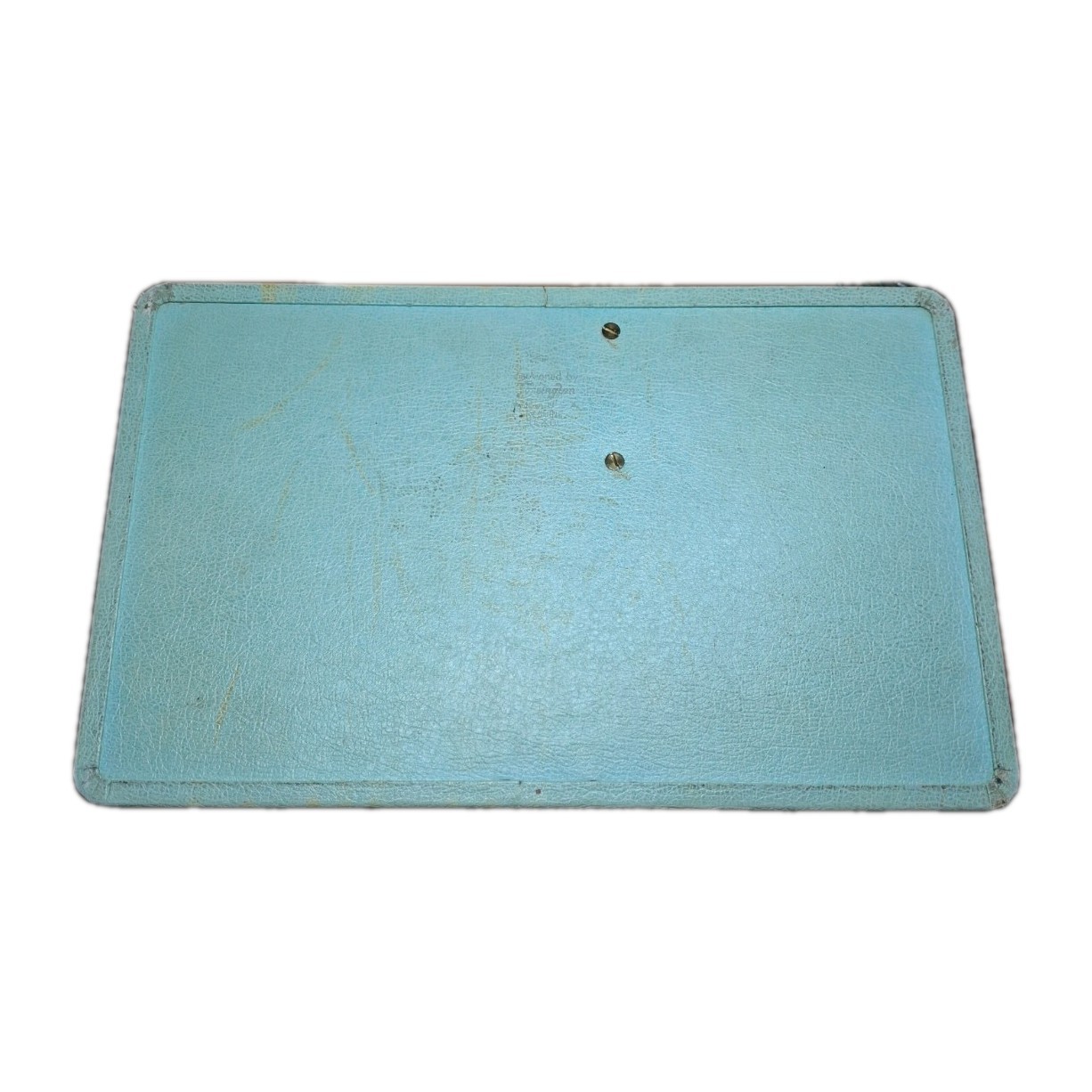 Vintage Farrington Jewelry Box Seafoam Green Hinged Velvet Lined Music Box N/A