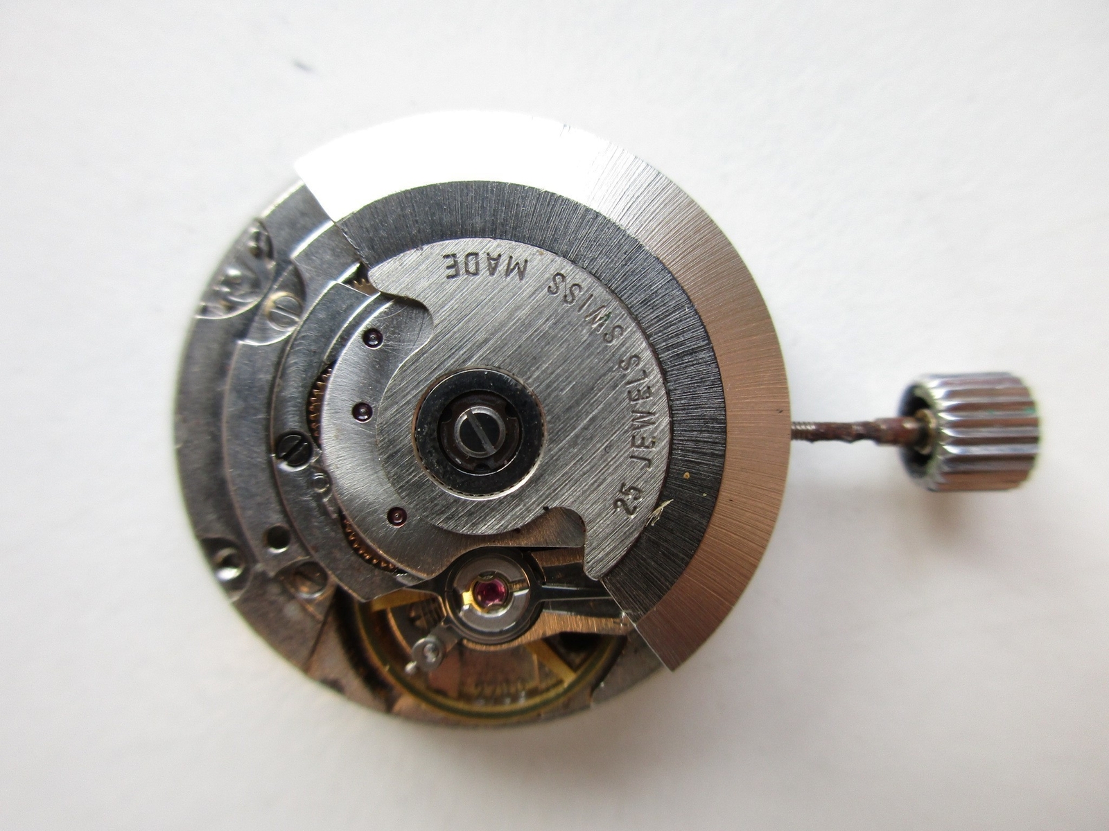 ETA cal. 2789 Swiss Day Date automatic watch movement – balance moves – for part