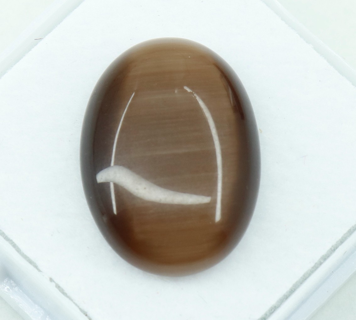Natural 8.05 Ct Chrysoberyl Cats Eye Oval Cabochon Cut Loose Certified Gemstone